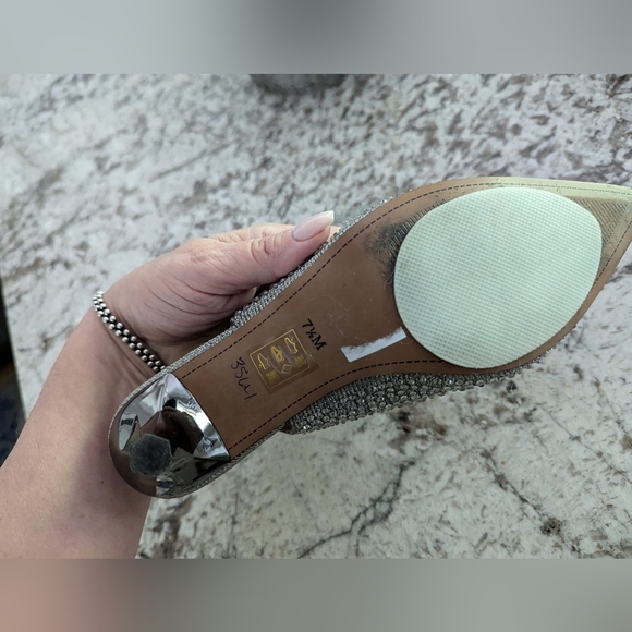 Rhinestone Sparkle Shoes J Renee New Year's Eve 🎉👠 shoes 7.5 - Picture 8 of 16